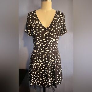 Forever 21 Black and White Polka Dot Mini Dress